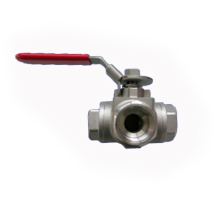 Stainless Steel 3 way Ball Valve/ custom valve body